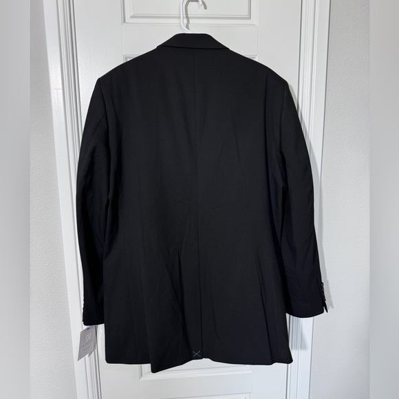 J.M.HAGGER Classic Fit Suit Jacket Blazer 44L Premuim Stretch Solid Black Blazer - Picture 5 of 5